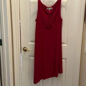 Donna Ricco Asymmetrical Red Dress